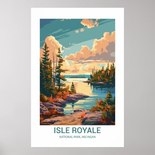 Isle Royale National Park Michigan, Verenigde Stat Poster (Voorkant)