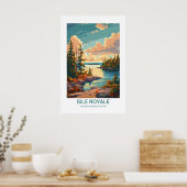 Isle Royale National Park Michigan, Verenigde Stat Poster (Keuken)