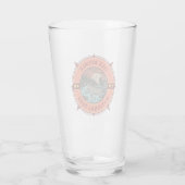 Isle Royale National Park Moose Retro Compass Glas (Achterkant)