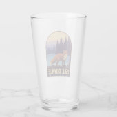 Isle Royale National Park Pintglas Glas (Achterkant)