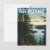 Isle Royale National Park Reizen Briefkaart (Voorkant / Achterkant)