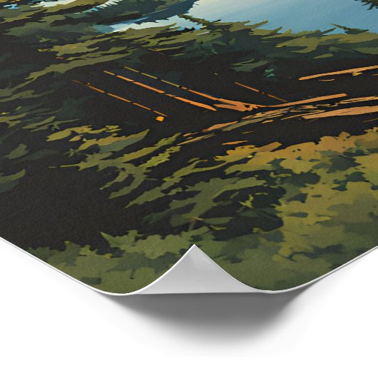 Isle Royale National Park Reizen Poster (Hoek)