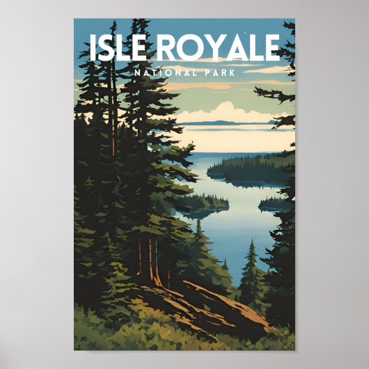 Isle Royale National Park Reizen Poster (Voorkant)