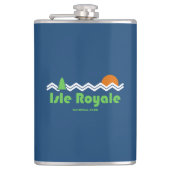 Isle Royale National Park Retro Heupfles (Voorkant)