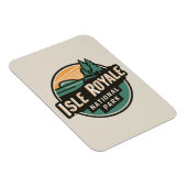 Isle Royale National Park Retro Reisembleem Magneet (Rechterzijde)