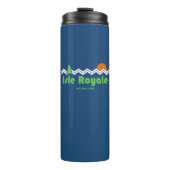 Isle Royale National Park Retro Thermosbeker (Voorkant)