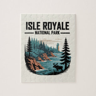 Isle Royale National Park Schilderachtig wildernis Legpuzzel