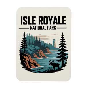 Isle Royale National Park Schilderachtig wildernis Magneet