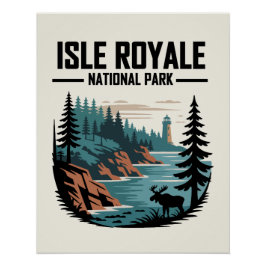 Isle Royale National Park Schilderachtig wildernis Perfect Poster