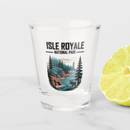 Isle Royale National Park Schilderachtig wildernis Shot Glas