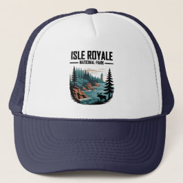 Isle Royale National Park Schilderachtig wildernis Trucker Pet