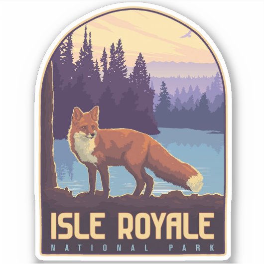 Isle Royale National Park Sticker (Voorkant)