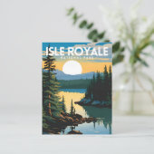 Isle Royale National Park Traditionele Reizen Briefkaart (Staand voorkant)