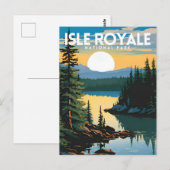 Isle Royale National Park Traditionele Reizen Briefkaart (Voorkant / Achterkant)
