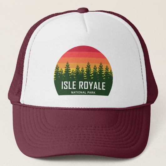 Isle Royale National Park Trucker Pet (Voorkant)