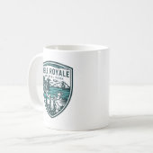 Isle Royale National Park Wildlife Embleem Koffiemok (Voorkant links)