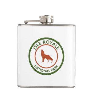 Isle Royale National Park Wolf Heupfles