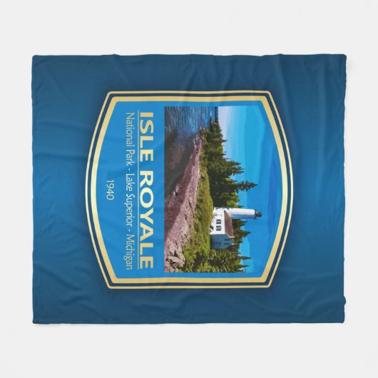 Isle Royale NP (PF1) Fleece Deken (Voorkant (Horizontaal))
