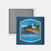 Isle Royale NP (PF1) Magneet (Voorkant / Achterkant)