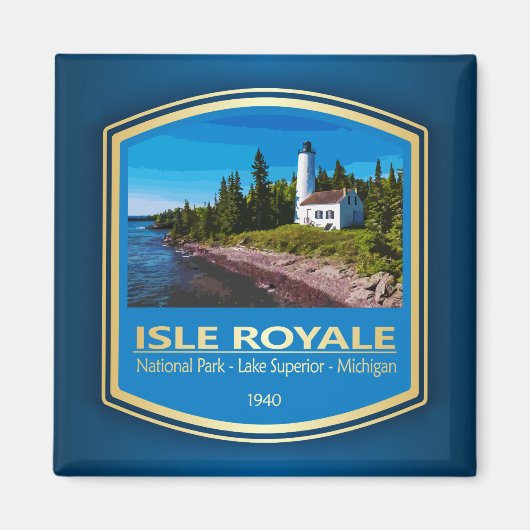 Isle Royale NP (PF1) Magneet (Voorkant)