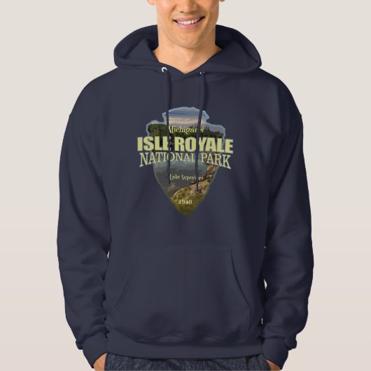 Isle Royale (pijlpunt) Hoodie (Voorkant)