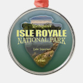 Isle Royale (pijlpunt) Metalen Ornament (Voorkant)