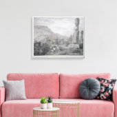 Islers & Monumenten van Paaseiland, 1786 Canvas Afdruk (Insitu (Woonkamer))