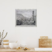 Islers & Monumenten van Paaseiland, 1786 Poster (Keuken)