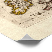 Isles Britanniques - 1700 Nicolas Fils Sanson Map Poster (Hoek)