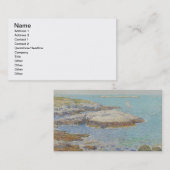 Isles of Shoals, 1899 (olie op canvas) Visitekaartje (Voorkant / Achterkant)