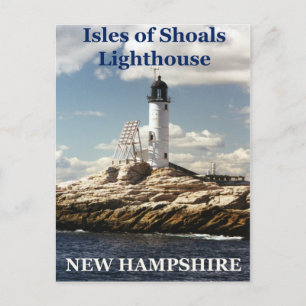 Isles of Shoals Lighthouse, New Hampshire Ansichtk Briefkaart