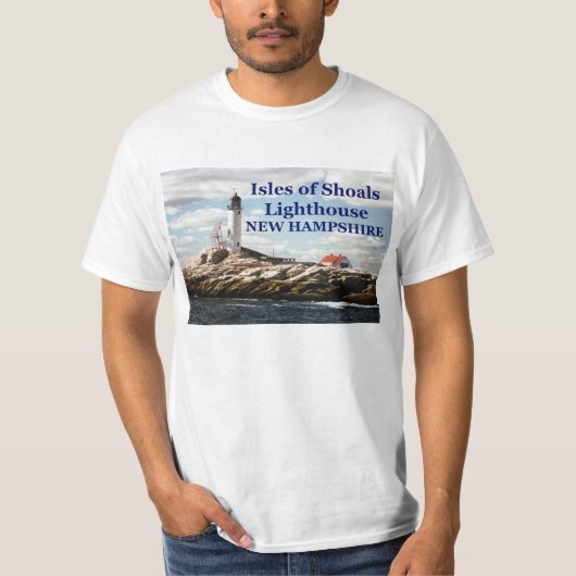 Isles of Shoals Lighthouse, New Hampshire T-Shirt (Voorkant)