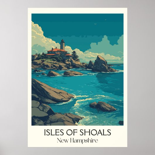Isles of Shoals New Hampshire Coast Poster (Voorkant)
