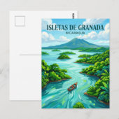 Isletas de Granada Nicaragua Briefkaart (Voorkant / Achterkant)