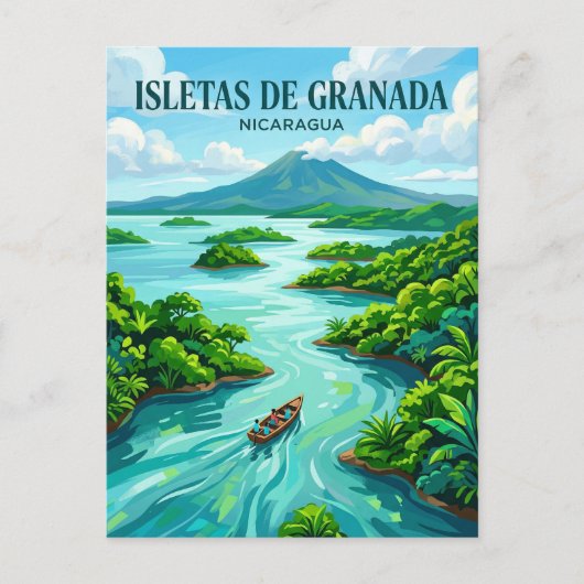 Isletas de Granada Nicaragua Briefkaart (Voorkant)