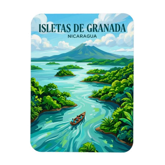 Isletas de Granada Nicaragua Magneet (Verticaal)