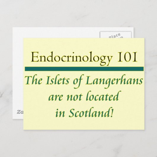 Islets van Langerhans Briefkaart (Voorkant / Achterkant)