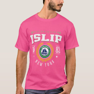 Islip New York Souvenir Zeilboot Illustratie NY T-shirt