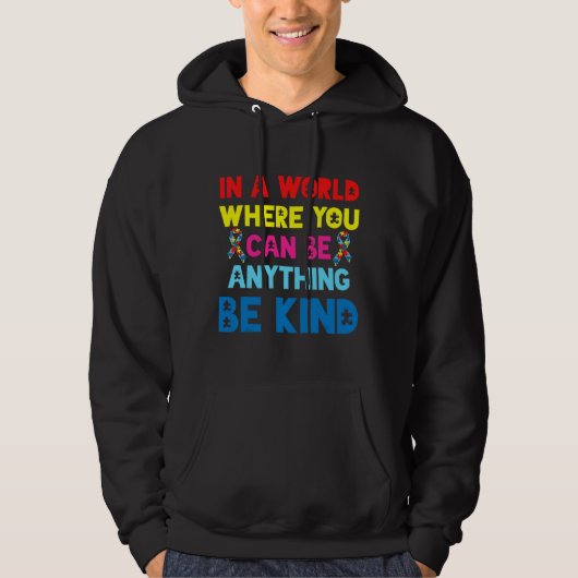 Ism Awareness Ribbon Month be Type 1 Hoodie (Voorkant)