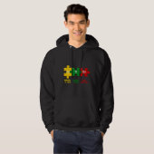 Ism Puzzle Chemistry Time Table Elements Autisme A Hoodie (Voorkant volledig)