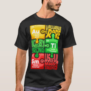 Ism Puzzle Chemistry Time Table Elements Autisme A T-shirt