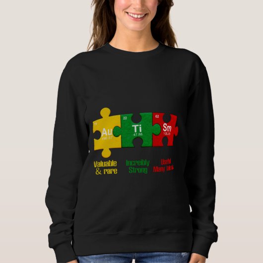 Ism Puzzle Chemistry Time Table Elements Autisme A Trui (Voorkant)