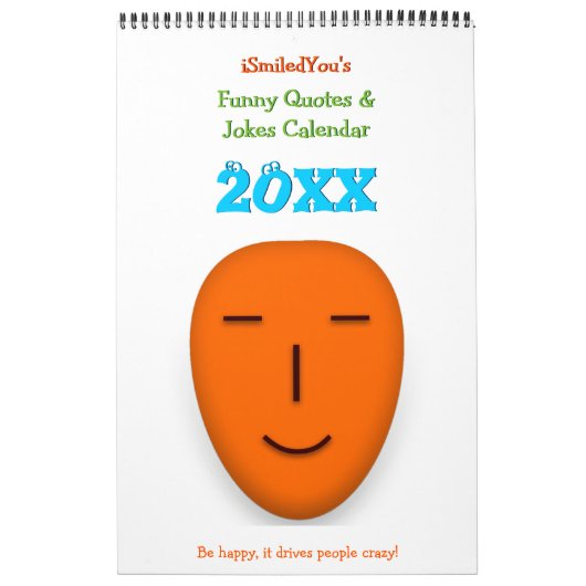 iSmiledYou Funny Quotes & Jokes 2025 Nieuwjaarsmuu Kalender (Hoes)
