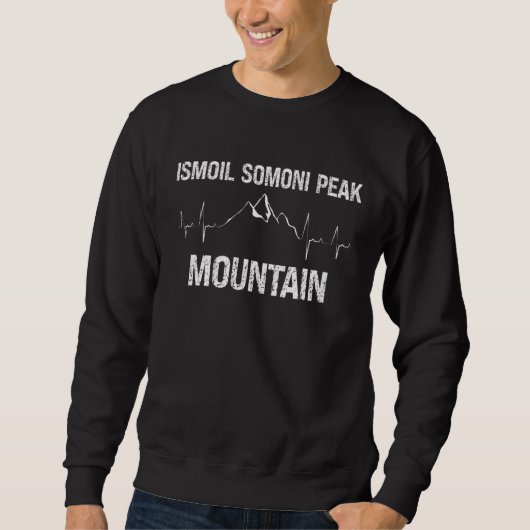Ismoil Somoni Peak Mountain Climber Hartslag Desi Trui (Voorkant)
