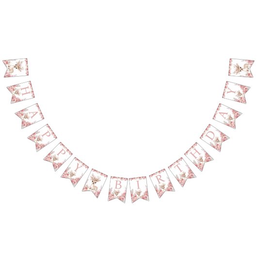 Isn’t She One Deerful Birthday Bunting Vlaggetjes (Alle)