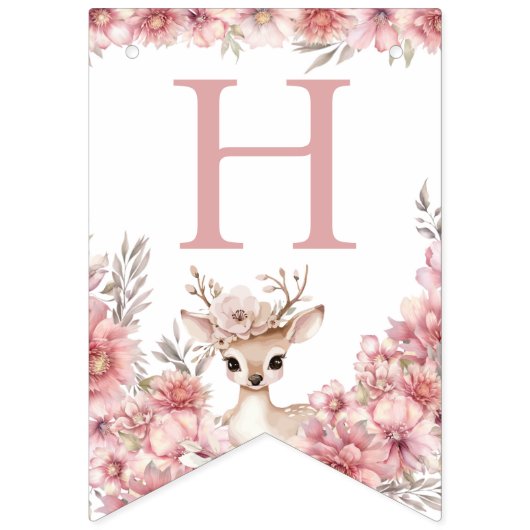 Isn’t She One Deerful Birthday Bunting Vlaggetjes (Tweede vlag)