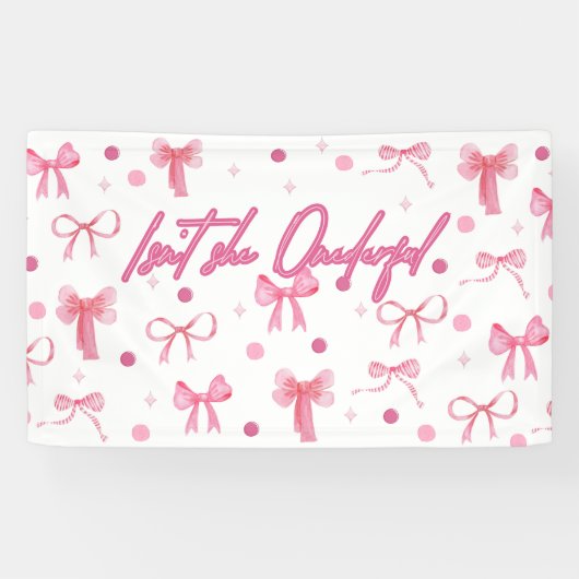 Isn't She Onderful Eerste Verjaardag Banner (Horizontaal)