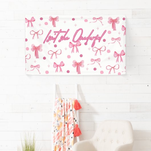 Isn't She Onderful First Birthday Banner (Insitu)