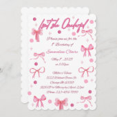 Isn't She Onderful First Birthday Invitation Kaart (Voorkant / Achterkant)