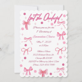 Isn't She Onderful First Birthday Invitation Kaart